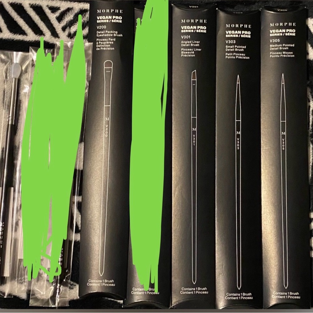 5-Piece Morphe Eyeshadow Makeup Brush set